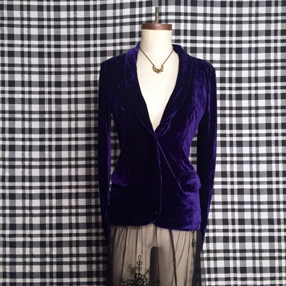 Velvet Purple Blazer