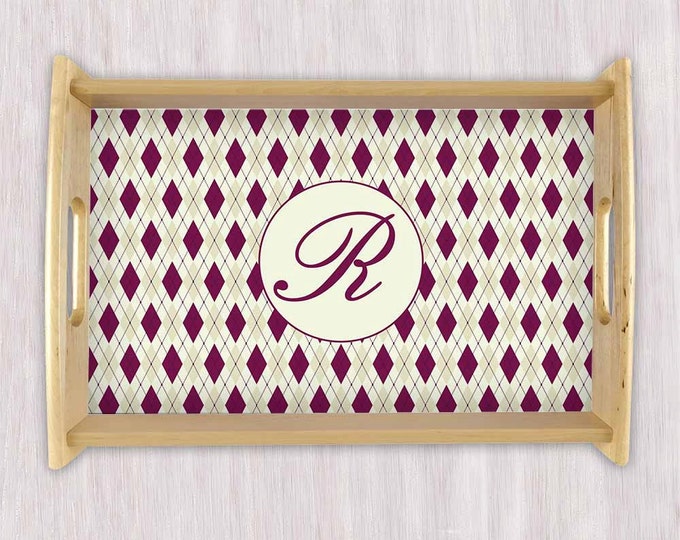 Serving Tray, Monogram Tray, Wedding Gift, Christmas platters, Housewarming Gift, Personalized Tray, Gifts, Cheese Tray, Breakfast in Bed