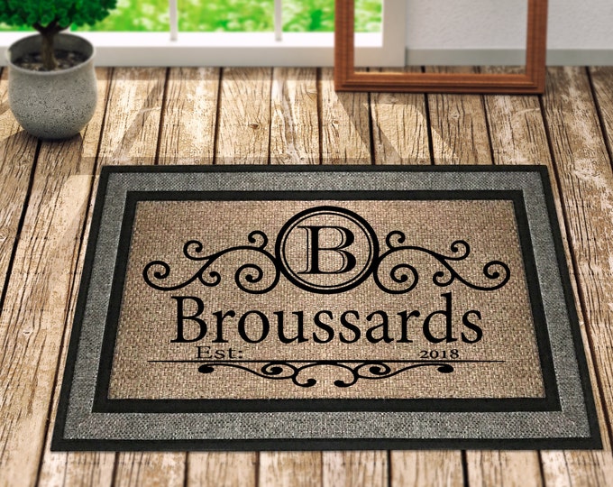 Custom Doormat, Personalized Doormat, Door mat, Personalized Door mat, Welcome Doormat, Custom Welcome Mat, Front Door Mat, Family Door Mat,