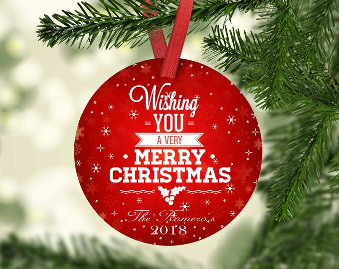 Merry Christmas,Housewarming Gift,Ornament,Christmas,Custom Ornament,Personalized Ornament,Gifts for her,Porcelain Ornament,Holiday Season