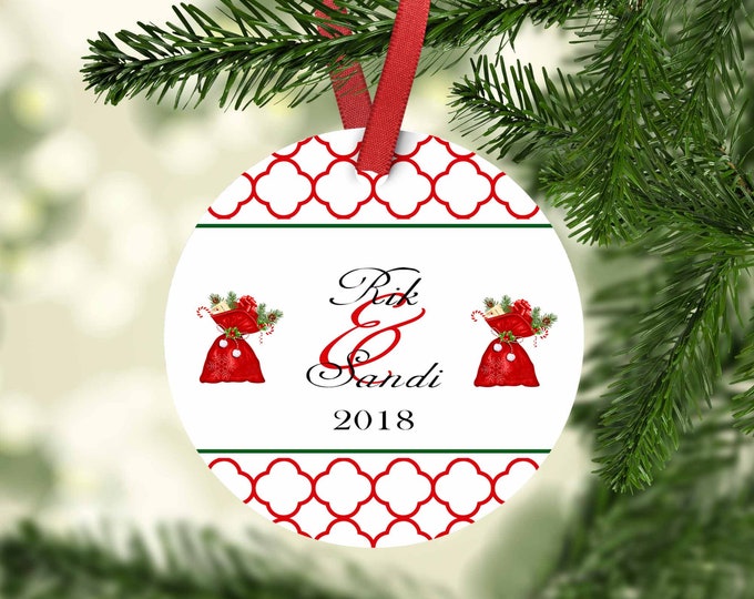 Merry Christmas,Housewarming Gift,Ornament,Christmas,Custom Ornament,Personalized Ornament,Gifts for her,Porcelain Ornament,Monogram Ornamen