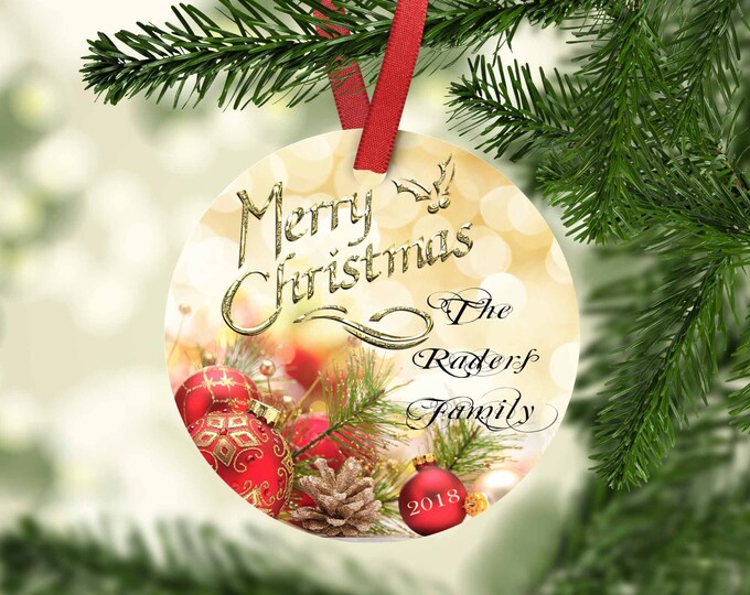 Merry Christmas,Housewarming Gift,Ornament,Christmas,Custom Ornament,Personalized Ornament,Gifts for her,Porcelain Ornament,Holiday Season