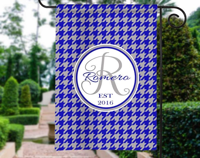 Personalized Garden Flag,  Fleur de Lis Garden Flag,  Monogrammed Flag, Flag, Customized Yard Flag, Housewarming Gift, Wedding Gift
