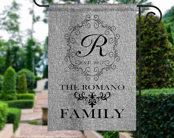 Monogrammed Garden Flag, Personalized Garden Flag, Custom Garden  Flag, Yard Flag, Garden Decor, Yard Art, Housewarming Gift, Realtor Gift