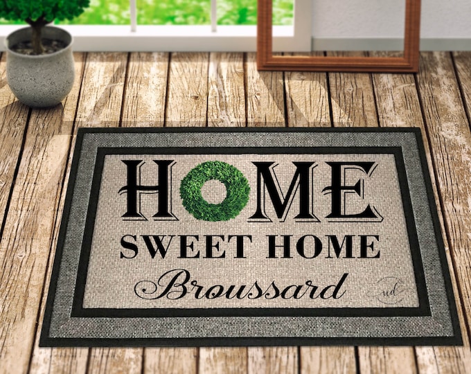 Custom Doormat Doormat, Personalized Door mat,  Door mat, Welcome Doormat, Custom Welcome Mat, Front Door Mat, Home Sweet Home Door Mat