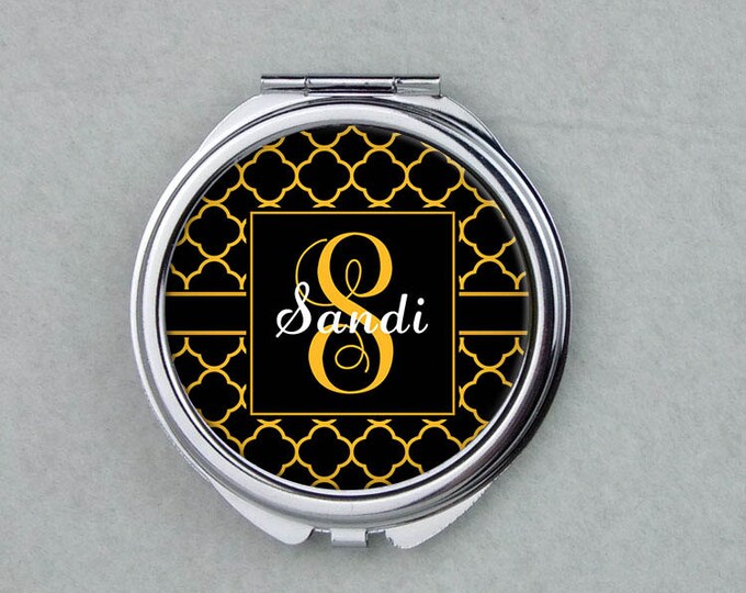 Personalized Compact Mirror, Personalized Bridesmaids Gifts, Purse Mirror,Birthday Gifts,Christmas Gifts, Customized Mirror