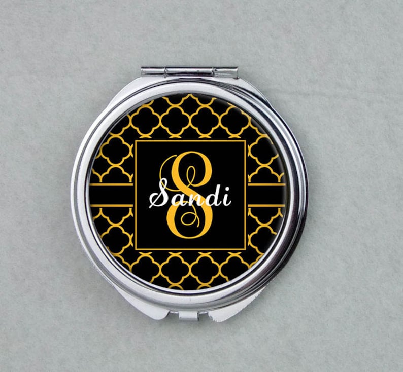 Customized Mirror Purse Mirror,Birthday Gifts,Christmas Gifts Personalized Bridesmaids Gifts Personalized Compact Mirror