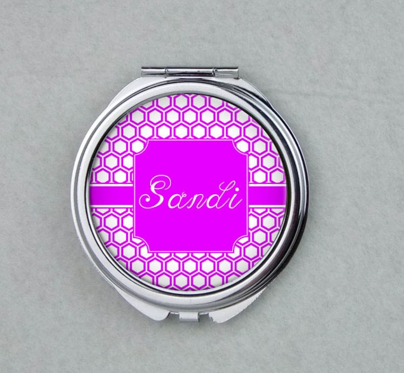 Personalized Compact Mirror Bridesmaid Gifts Purse Mirror Etsy