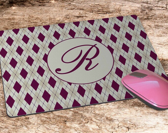 Personalized Mouse Pad, Monogrammed Mouse Pad, Mousepad, Custom Mouse, Custom Mousepad,Pad,Monogrammed Mousepad, Mouse Pad #1