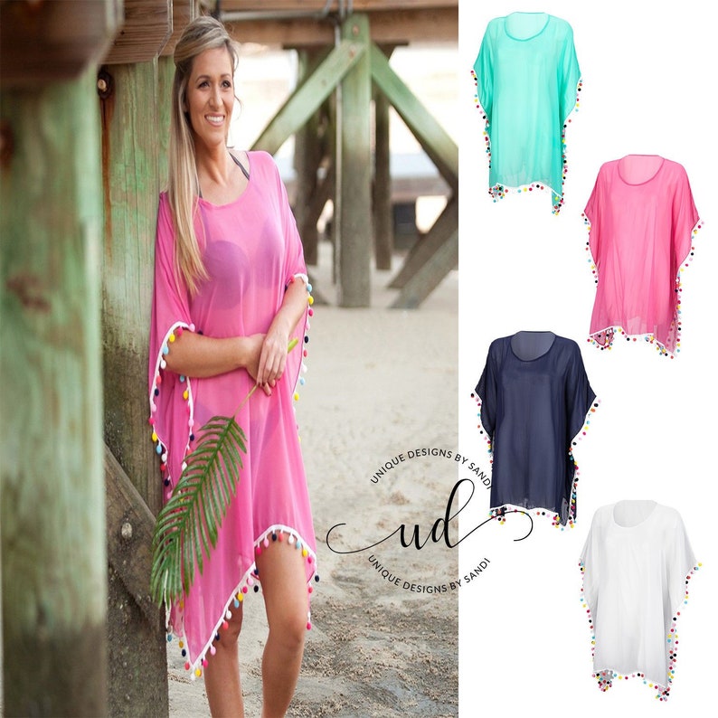 Monogram Beach Cover Up Personalized Beach Cover Up Etsy