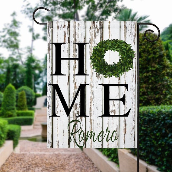 Personalized Garden Flag Home Garden Flag Monogrammed Etsy