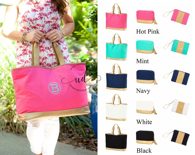 Personalized Tote Bag, Cosmetic Bag, Monogrammed Beach Bag, Cabana Bag, Cruise Tote Bag, Monogrammed Bag, Gifts For Her, Cabana Tote