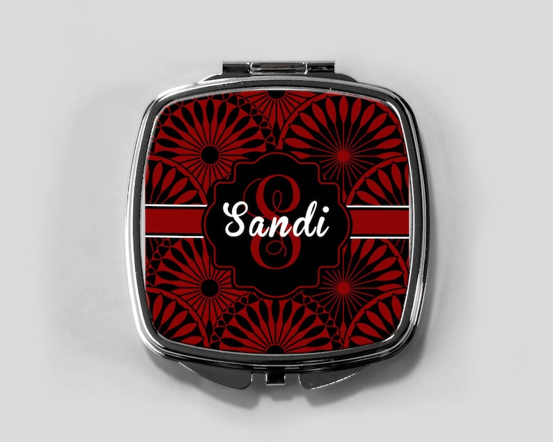 Customized Mirror Purse Mirror,Birthday Gifts,Christmas Gifts Personalized Bridesmaids Gifts Personalized Compact Mirror