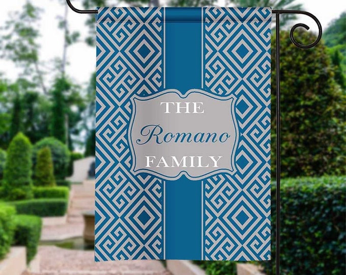 Personalized Garden Flag,  Fleur de Lis Garden Flag,  Monogrammed Flag, Flag, Customized Yard Flag, Housewarming Gift, Wedding Gift