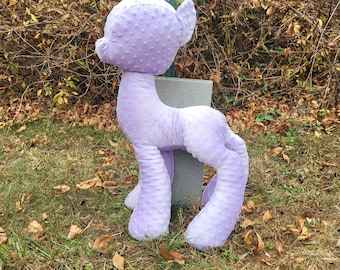Custom Pony Plush | 22" Handmade Minky OC Plushie