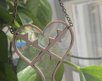 Heartless Symbol Suncatcher Kingdom Hearts Inspired Window Decor  Gaming Room Gift Fandom Decor