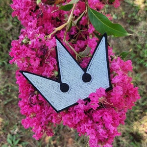 Kingdom Hearts Sora Crown felt patch Gray