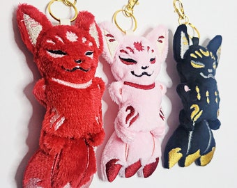 Fox plush keychain