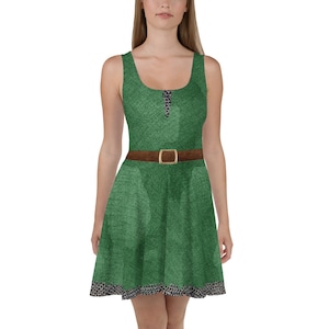 Twilight Link Inspired Skater Dress (Green)