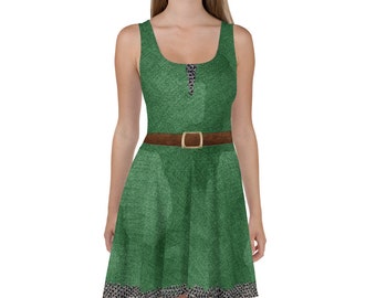Abito skater ispirato a Twilight Link (verde)
