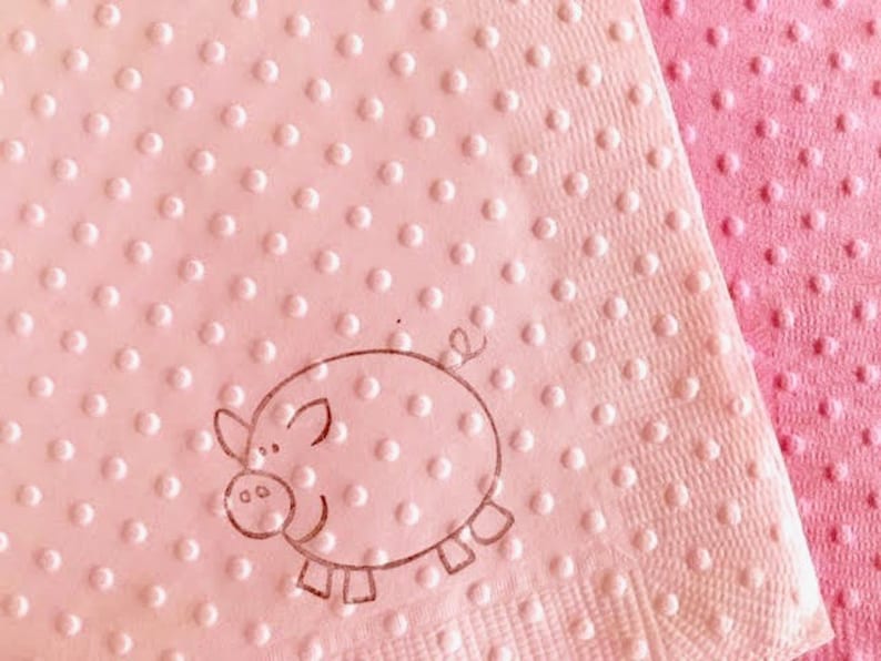 Pig Napkins Baby Shower Napkins Birthday Party Piggy Etsy