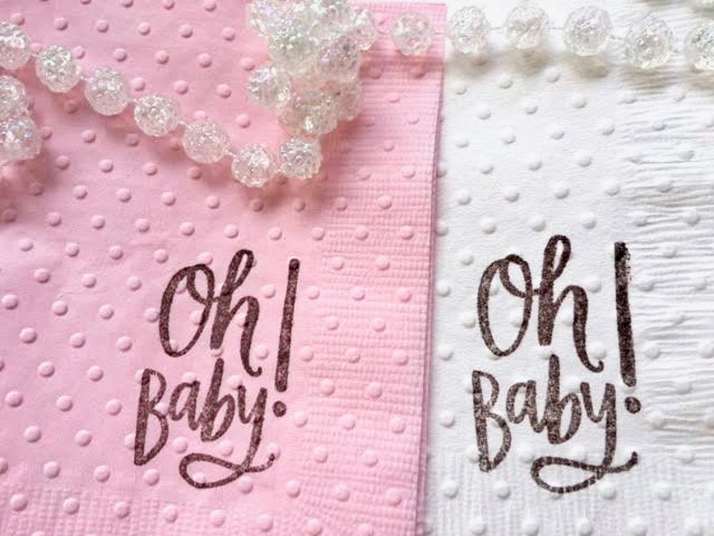 Oh Baby Party Supplies Baby Shower Napkins and Supplies Etsy