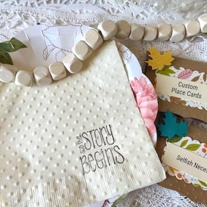 Storybook Book Graduation Napkins - Fairytale Bridal or Baby Shower - BookTheme
