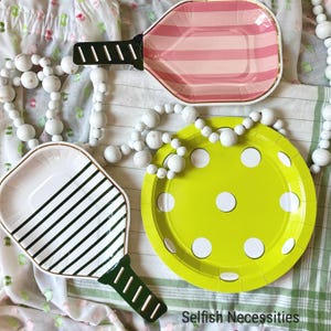 Pickleball Party Plates - Pickleball Birthday Supplies - Dink and Drink Party Tableware - Retirement Party Decor - Set of 8