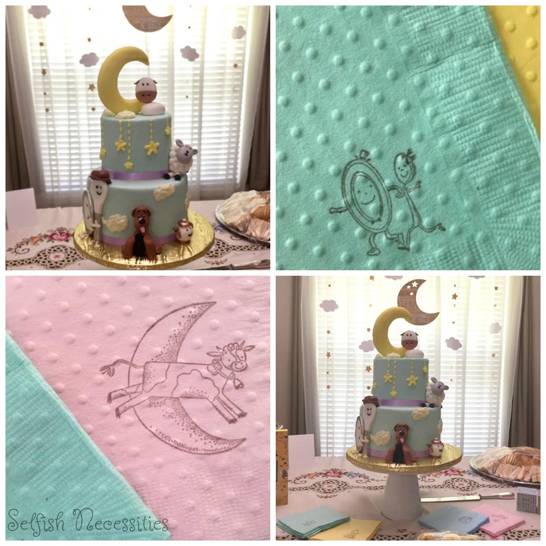 Mother Goose Baby Shower Napkins Nursery Rhyme Theme Etsy