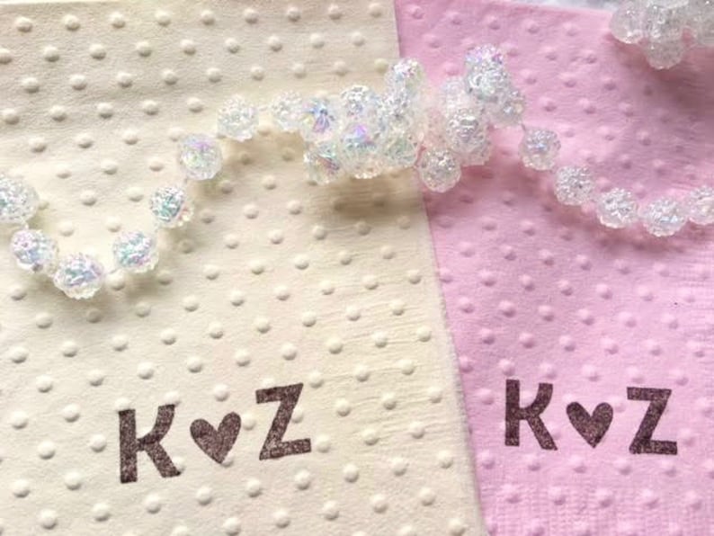 Personalized Party Napkins and Supplies Bridal Shower and Wedding Napkins and Supplies image 4