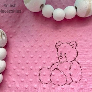 Teddy Bear Party Supplies We Can Bearly Wait Baby Shower Napkins Kid's Birthday Party Decorations Swiss Dot Embossed Custom Napkin image 5