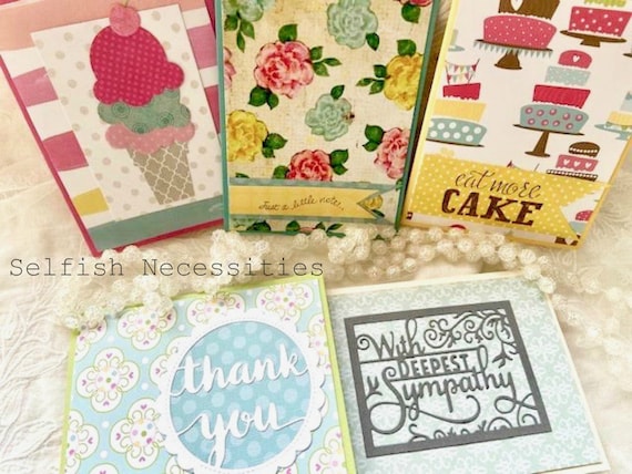 All Occasion Cards - Handmade Card Set - Birthday Cards - Sympathy Card- Thank You Card - Variety of Cards - Note Card - Thinking of You - Il_570xn
