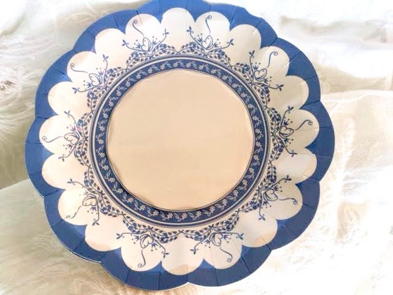 Floral Paper Plates Wedding Cake Plates Party Plates Etsy