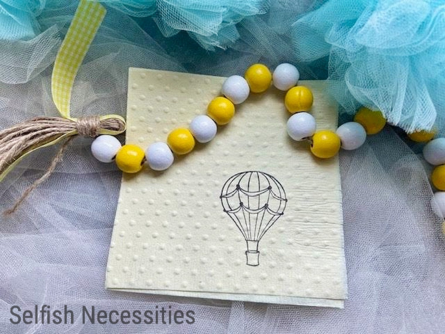 Hot Air Balloon Baby Shower Napkins Come Fly with Me Party Ideas First Trip Around the Sun Birthday Party Wizard of Oz Themed