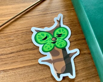 Waterproof Korok Vinyl Die Cut Sticker | Breath of Wild Korok Sticker for water bottle, journal or planner | Legend of Zelda