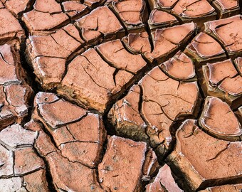 Fotografía digital del lecho del río seco