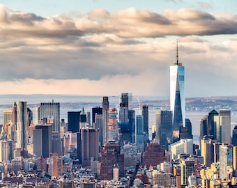 Fotografía digital de la Torre de la Libertad y el Bajo Manhattan