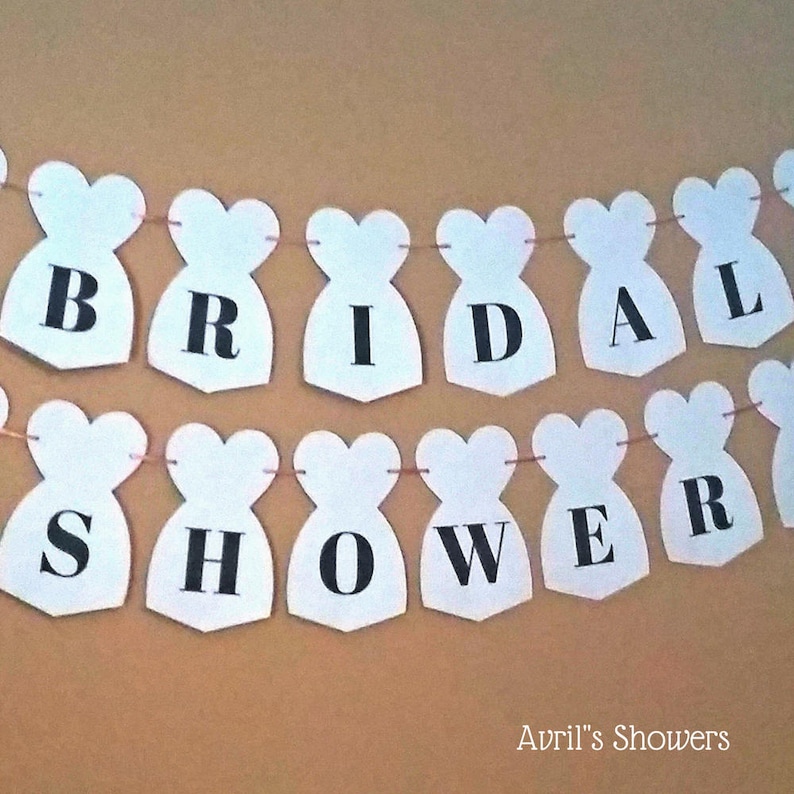 Wedding Gown Banner Bridal Shower Banner Instant Download Etsy