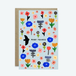 Birdy - Merci beaucoup // Carte de remerciement oiseau mignon