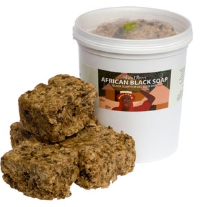 African Black Soap,  RAW SOLID, 500grams, 1KG, 5KG, 10KG, 20KG