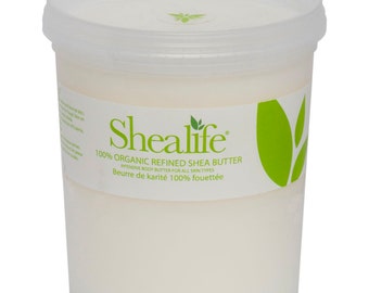 Shea Life 100% biologische geraffineerde sheaboter, 1 kg, 5 kg, 10 en 25 kg