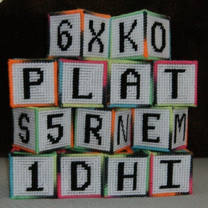 Set of 13 Lightweight 2 1/2&quot; Jingle Baby Blocks