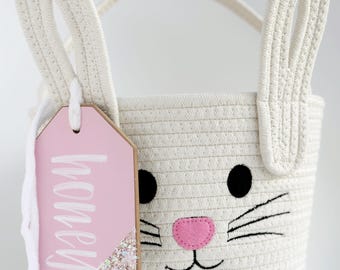 Classic Tag, Pink (sparkle dipped)
