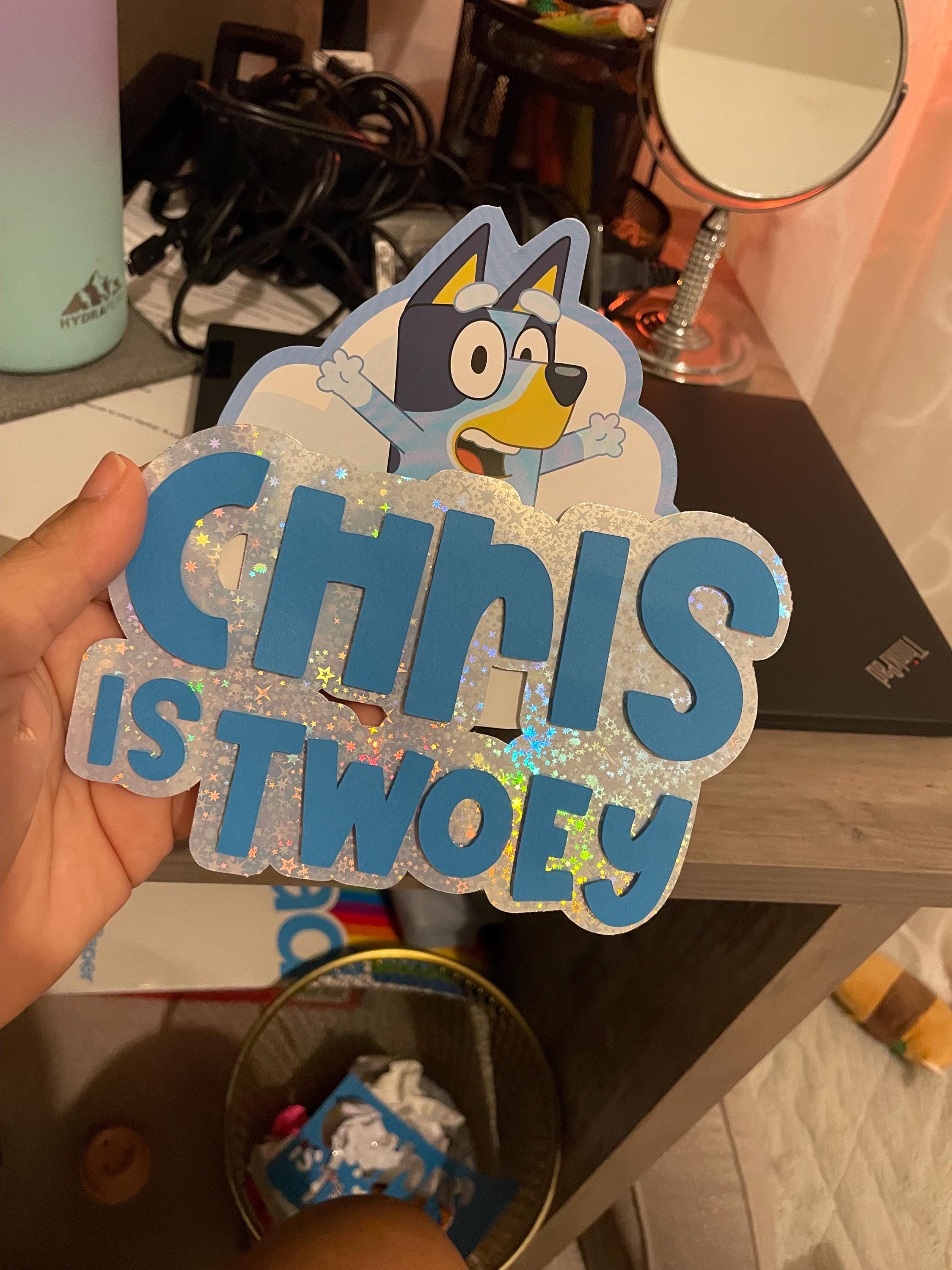 Bluey 3D cake topper