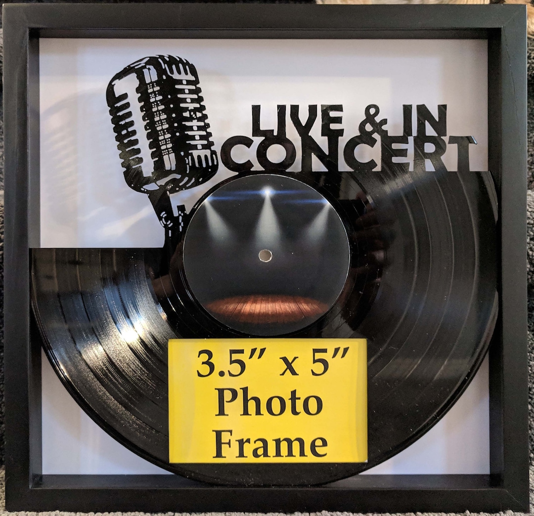 First Concert Frame Live & in Concert Picture Frame - Cut Framed Vinyl LP Record Art ...