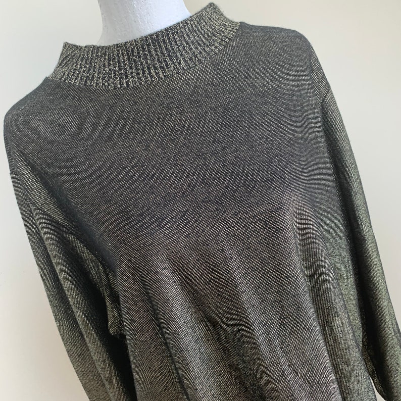 Gold and Black Shimmer Sweater