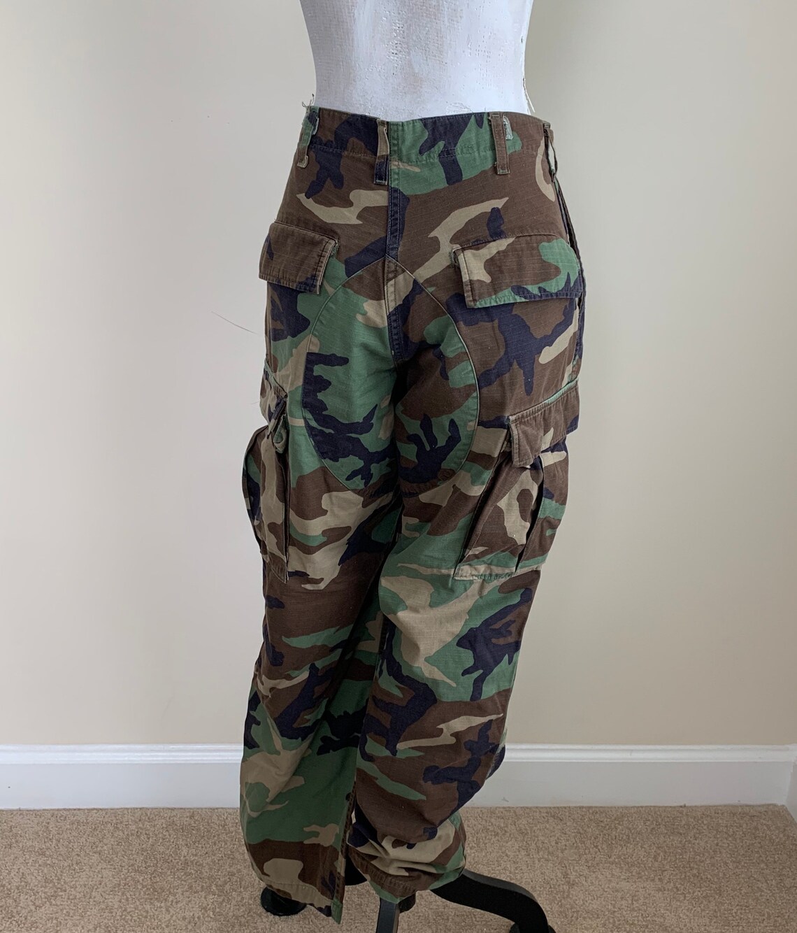 Camoflauge Army Cargo Pants Etsy