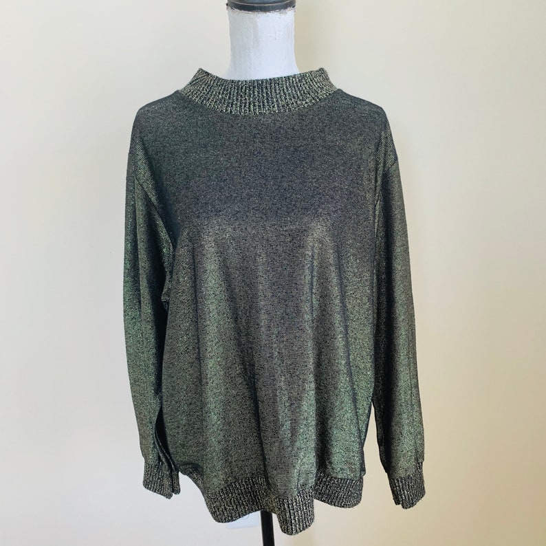 Gold and Black Shimmer Sweater