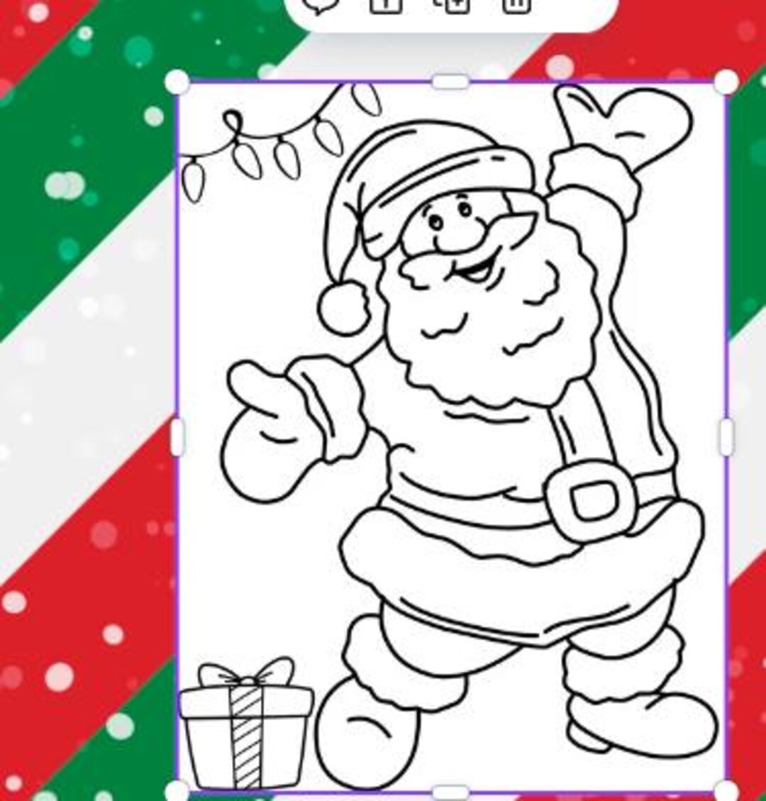 LovetheFamily プレゼントの包みを背負ったサンタクロース 数字油絵 数字キット塗り絵 手塗り DIY, image size:1080x1129