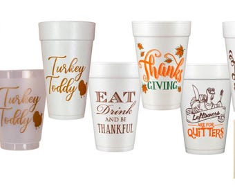 Thanksgiving Party Cups & Napkins Set, 10-Pack